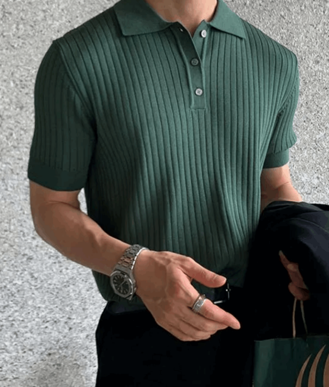 THE LINED POLO