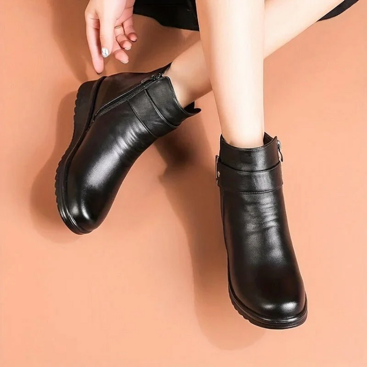 THE LEATHER MARION BOOTS