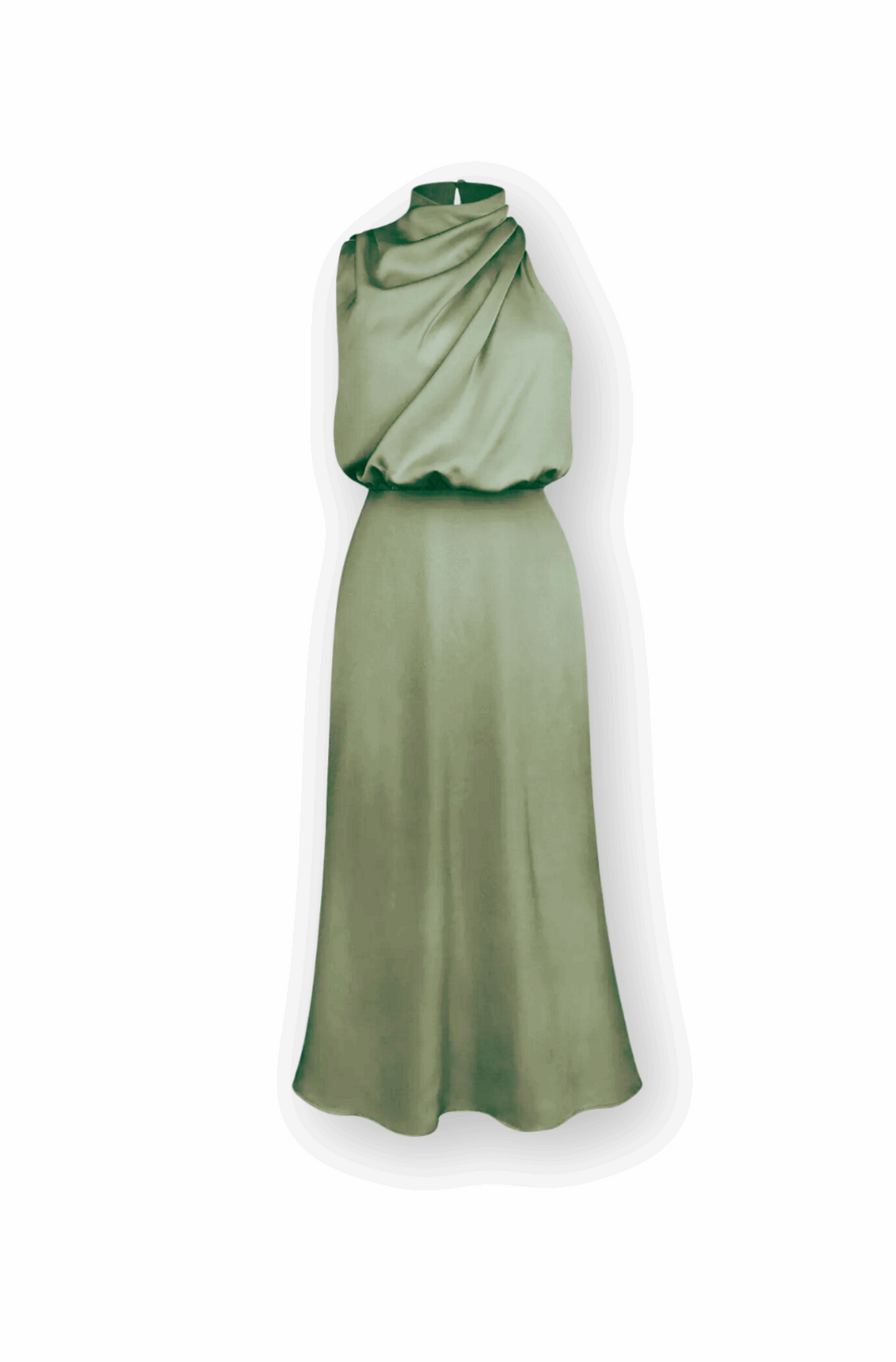 THE LARISSA DRESS - LICHT GROEN