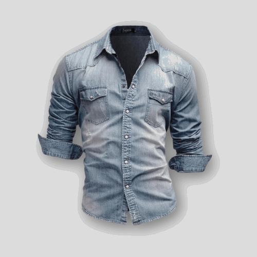 DAVID - Retro Denim Overhemd