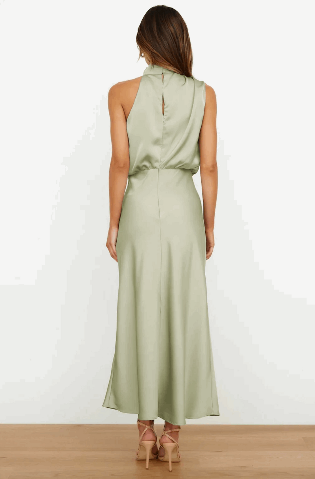 THE LARISSA DRESS - LICHT GROEN