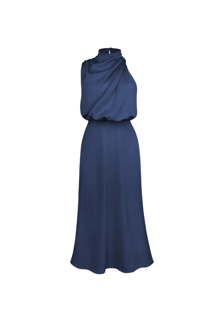 THE LARISSA DRESS - NAVY